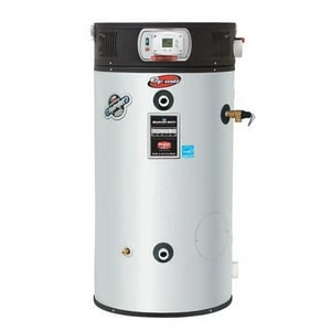 Outlet 😍 Bradford White eF Series® 60 gal. 125000 BTU 125 MBH 120V High Efficiency and Tall Stainless Steel Natural Gas and Propane Commercial Water Heater 👏 3 Outlet 😍 Bradford White eF Series® 60 gal. 125000 BTU 125 MBH 120V High Efficiency and Tall Stainless Steel Natural Gas and Propane Commercial Water Heater 👏